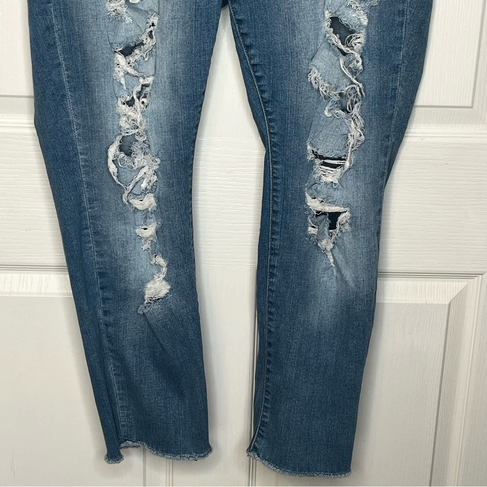 Torrid Blue Distressed Women Jeans - Picture 3 of 10